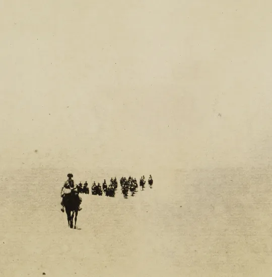 'A desert patrol'.