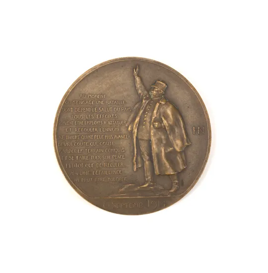 Commemorative medal, circa 1914.