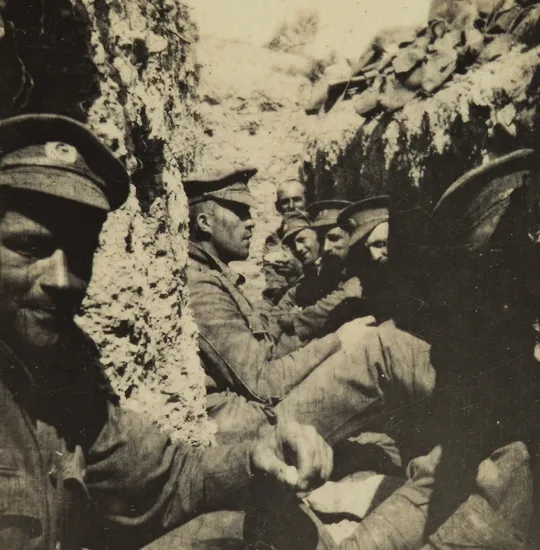 3rd Company in the trenches, Gallipoli, 1915.