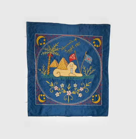 Embroidered cloth, 1915