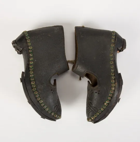 Child's shoes, pre-1916.