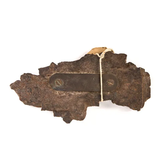 Zeppelin bomb fragment, pre-1916.