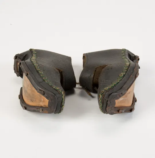 Child's shoes, pre-1916.
