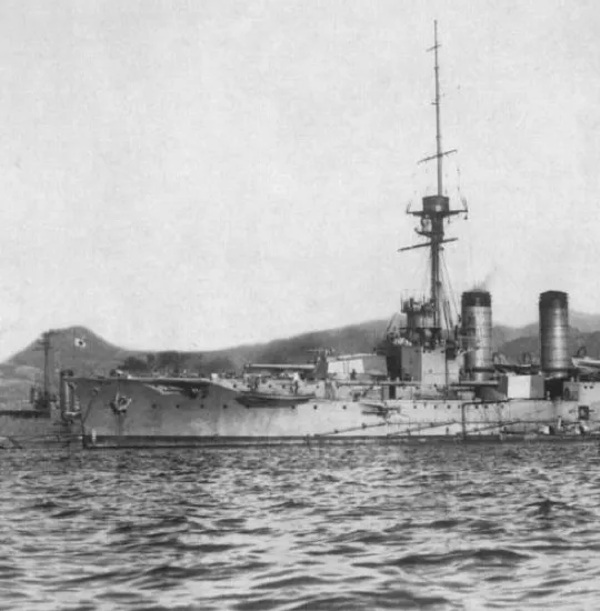 Japanese cruiser Ibuki, circa 1910.